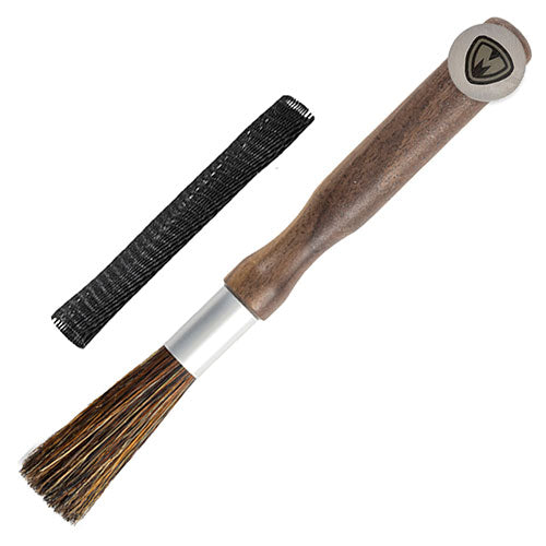 FlukeForest コーヒー器具のための専用ブラシ 天然イノシシの毛のグラインダーブラシ FF-GB100