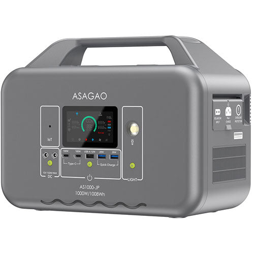 ASAGAO JAPAN リン酸鉄ポータブル電源 AS1000-JP AS1000-JP - ユウボク東京公式ストア