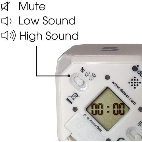 Datexx TimeCubePlus タイムキューブプラス プリセットタイマー 5・15・30・60分 ホワイト DF-43