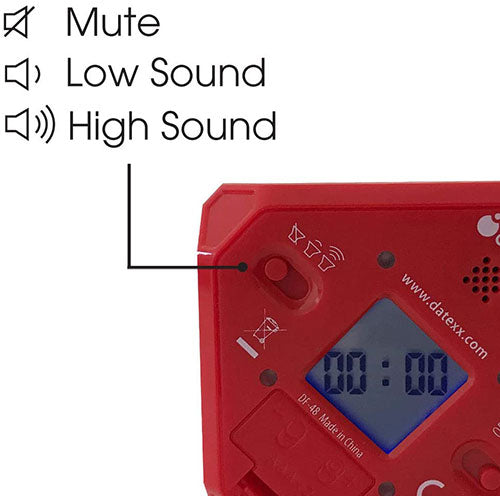 Datexx TimeCubePlus タイムキューブプラス プリセットタイマー 5・10・20・25分 レッド DF-48