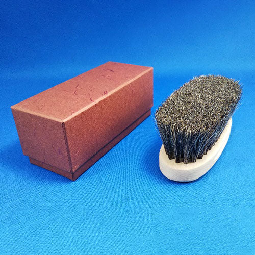 カナヤブラシ産業 手植え靴ブラシ 馬尾毛ゴマ kanayabrush12339