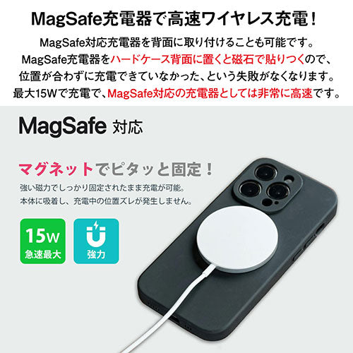 the150 キャッシュレス時代のiPhoneケース Wrapup 栃木レザー iPhone12～16／iPhone12～16 Pro用 ブラック