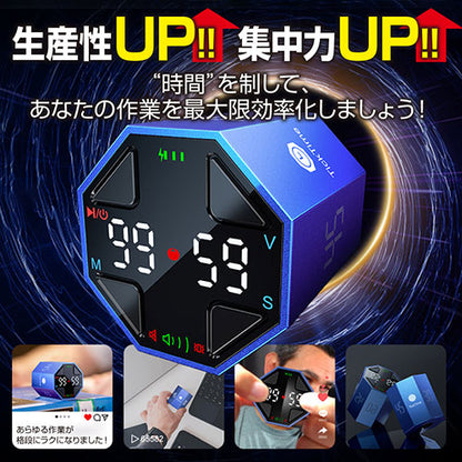 llano TickTime MAX ポモドーロタイマー 生産性アップ・集中力向上 手のひらサイズ 3/5/10/15/25/30/45/60分