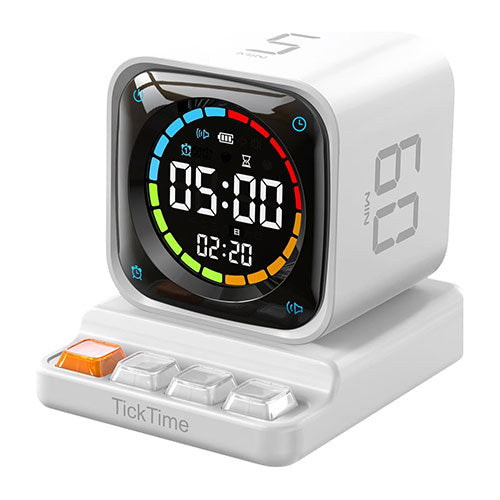 llano TickTimer ポモドーロタイマー+置き時計 生産性アップ・集中力向上 ミニPC風デザイン 5/10/30/60分