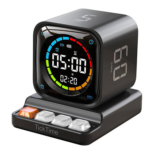 llano TickTimer ポモドーロタイマー+置き時計 生産性アップ・集中力向上 ミニPC風デザイン 5/10/30/60分