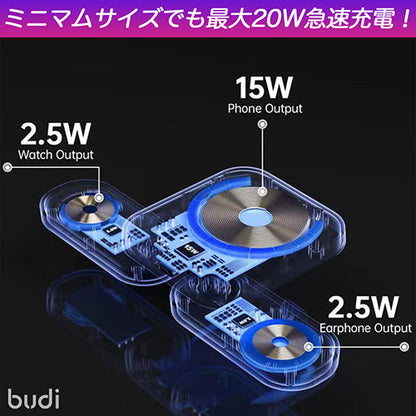 budi 20Wミニマムワイヤレス充電器 MTWL4500