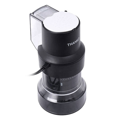 サンコー コンパクトフラット式コーヒーミル ホーミル 臼式カッター採用 13段階の挽き目調整が可能 コンパクトな電動コーヒーミル CHML25HBK