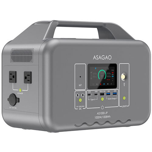 ASAGAO JAPAN リン酸鉄ポータブル電源 AS1000-JP AS1000-JP - ユウボク東京公式ストア