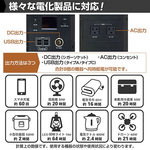 ジェイエスピー HANT ポータブル電源 大容量324000mAh/1200Wh 瞬間最大出力1200W EB120