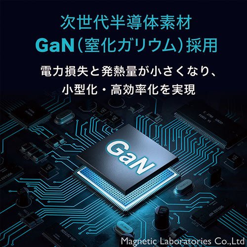 HIDISC GaN (窒化ガリウム)採用 超コンパクト設計 高速充電65W Type-C AC充電器 ML-PDC1PG65WH - ユウボク東京公式ストア